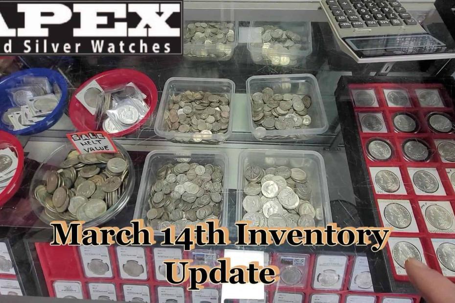 Coin Shop inventory March 14 2022