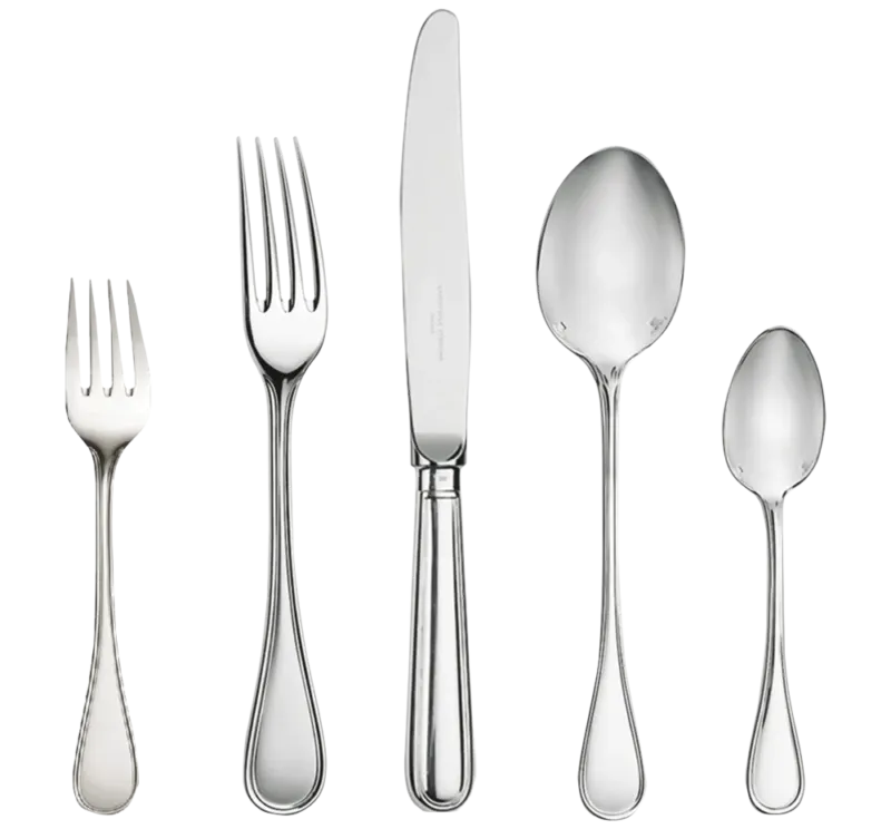 Sterling silver flatware place setting